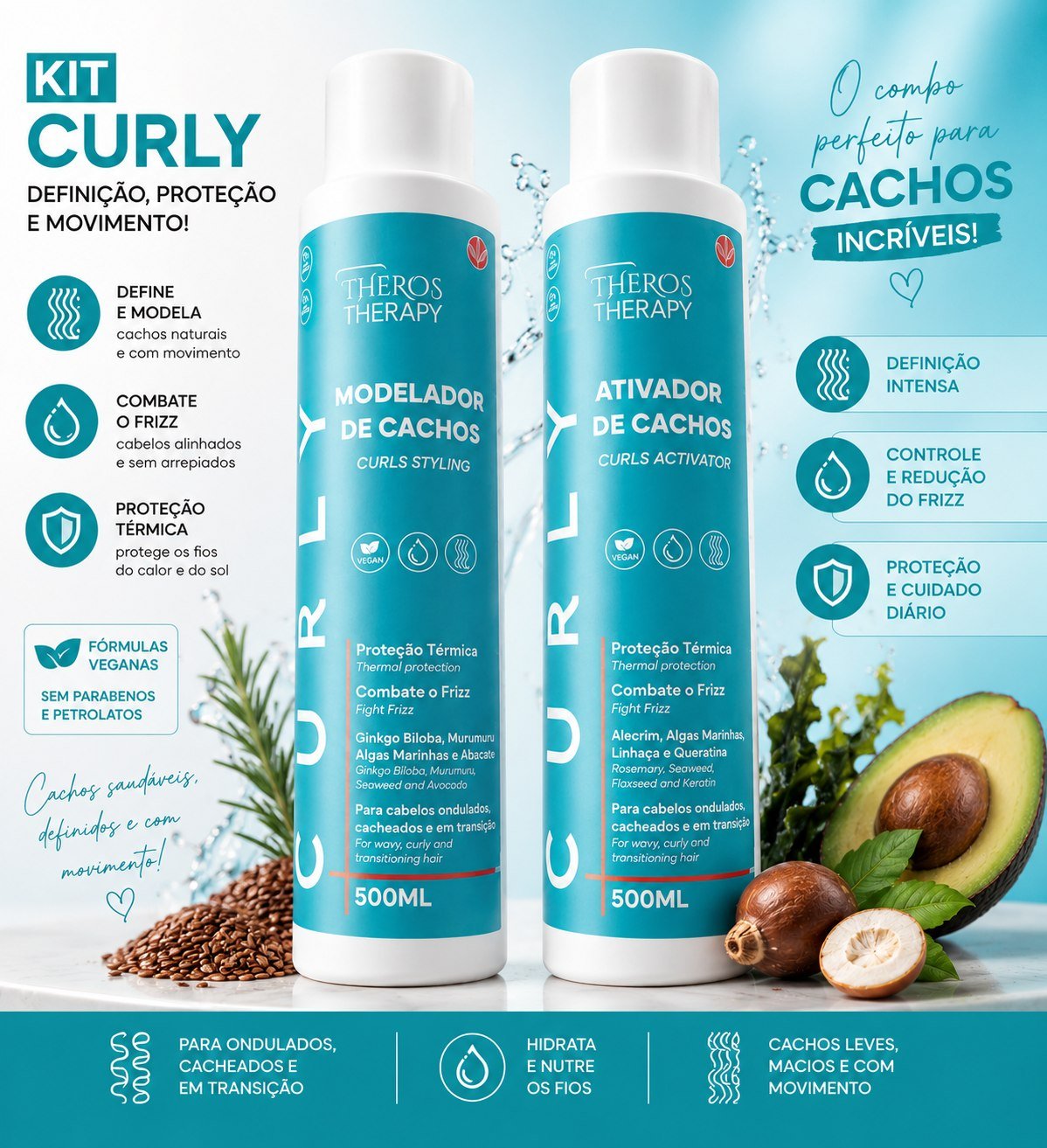 Kit Curly: o combo perfeito para cachos incríveis