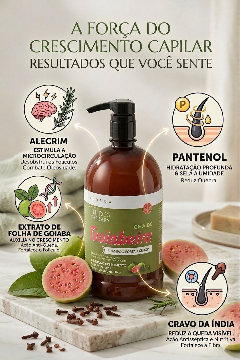 Shampoo Chá de Goiabeira, 500ml